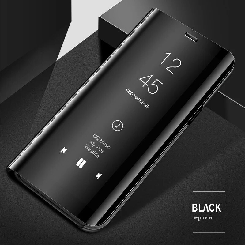 Smart Mirror Flip Phone Case For Samsung Galaxy A12 A52 A72 A32 A50 A70 A51 A71 A31 A20E A11 A10E A10S A20S A21S A7 A8 A9 2018