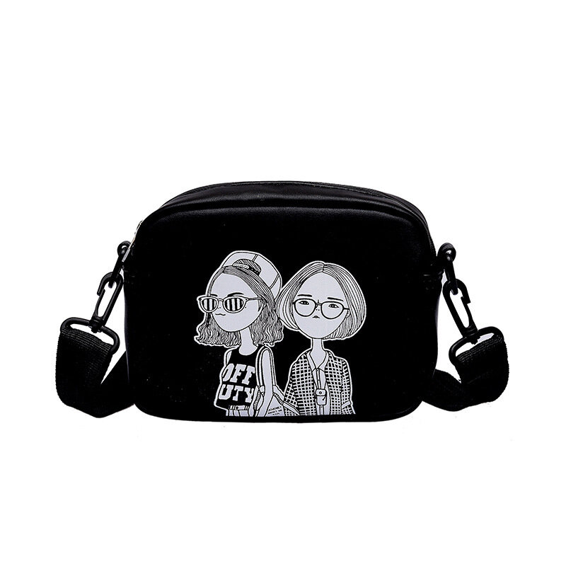 Женская креативная последняя популярная простая Милая Молодежная маленькая Повседневная сумка-мессенджер с большой цепочкой 2020