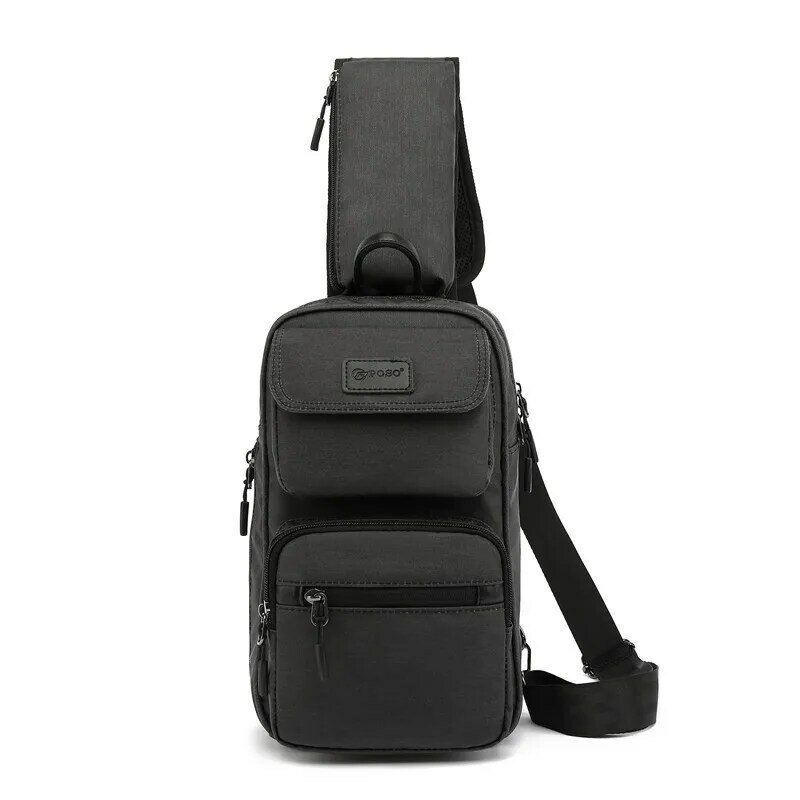 Nowa torba na ramię USB do ładowania torba męska antykradzieżowa torba na klatkę piersiowa wodoodporna torba podróżna
