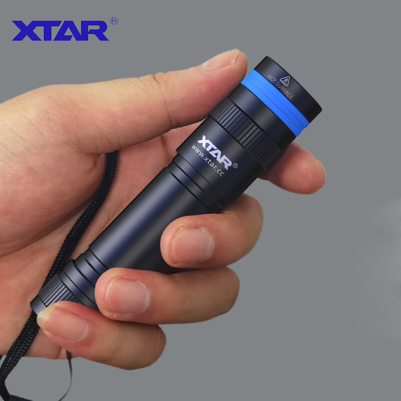 XTAR – lampe de poche de plongée D20/D20B, 1000 Lumens, LED, interrupteur rotatif, torche de plongée 50 mètres, LCD, batterie 18650
