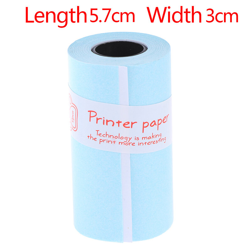 3 Rolls/Lot การพิมพ์ความร้อนม้วนกระดาษสติ๊กเกอร์57มม.X 30มม.สำหรับกระเป๋า Paperang เครื่องพิมพ์ภาพ
