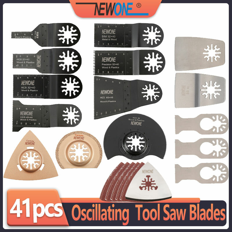 Newone Saw Blades Wood/Metal Professional Oscillating Multi Tool Saw Blades for Renovator Power Tools as Fein Multimaster,Dremel