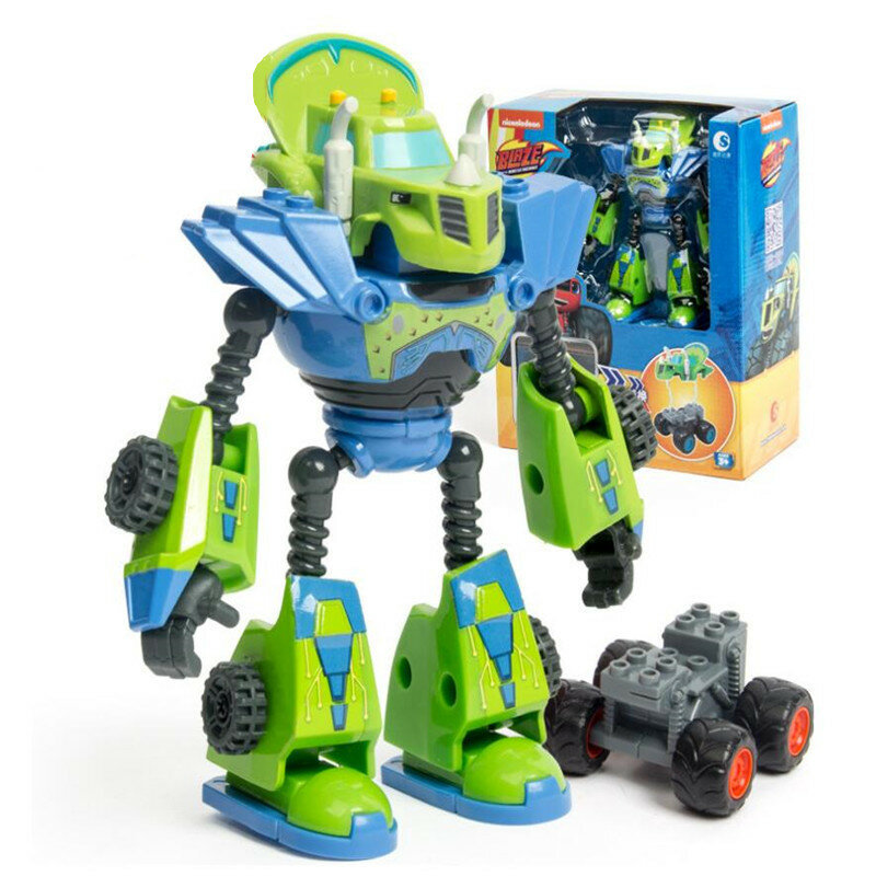 Blaze Monster Machines – figurine de dessin animé en plastique/alliage, voiture déformée, modèle d'action, jouets pour enfants, cadeaux d'anniversaire pour enfants