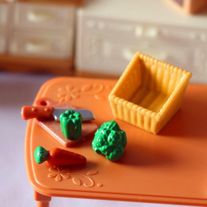 จำลองผลไม้ DIY สีสันสดใสตุ๊กตา Miniatures อาหารสำหรับเด็ก