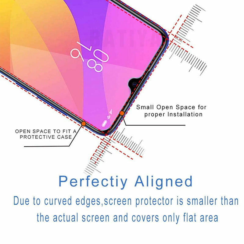 3PCS Full Cover Tempered Glass For Xiaomi Mi 9 SE Screen Protector For Xiaomi Mi 9 9T 8 10 Lite A2 A1 Pocophone F1 MAX 3 2 Glass