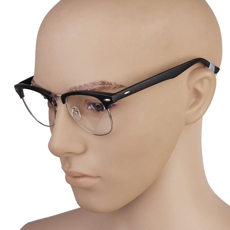 1 par de gafas/gafas de sol/gafas, gancho para la oreja, soporte de punta de bloqueo (blanco)