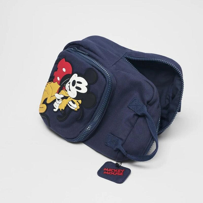 Рюкзак для мальчиков и девочек, школьный рюкзак с мультипликационным изображением Микки Мауса Диснея