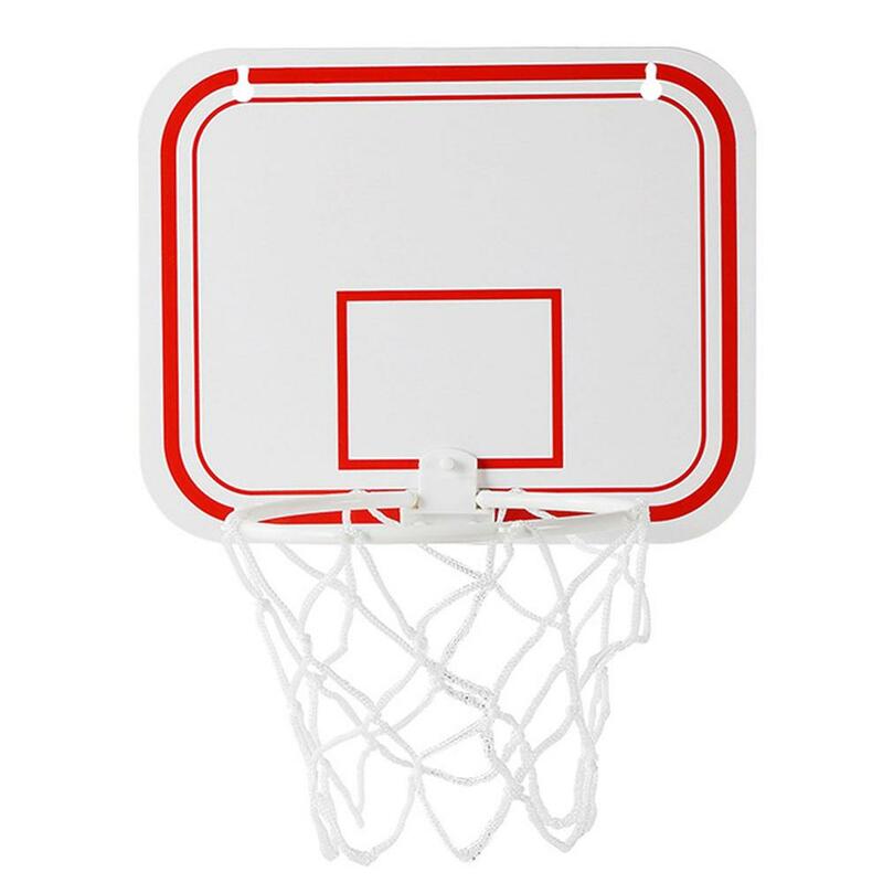 Mini aro de baloncesto para interior, montaje en pared de plástico con bola para una fácil instalación, con soporte de montaje para puerta