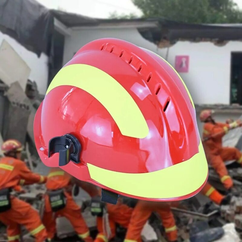 Notfall Rettungs Helm Feuerwehr Sicherheit Helme Arbeitsplatz Feuer Schutz Harte Hut Schutzhülle Anti-auswirkungen Wärme-beständig