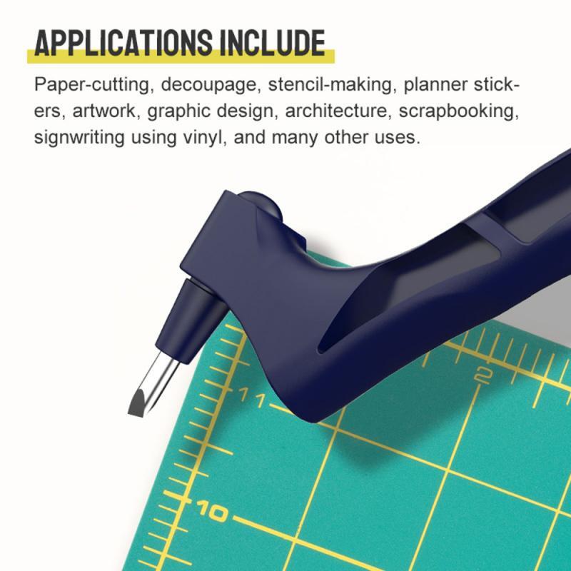 360 ° Alat Pemotong Kerajinan Putar Pemotong Seni untuk Kerajinan Scrapbooking Stensil DIY Seni Memotong Ukiran Kerajinan Pemotong Alat Kerajinan