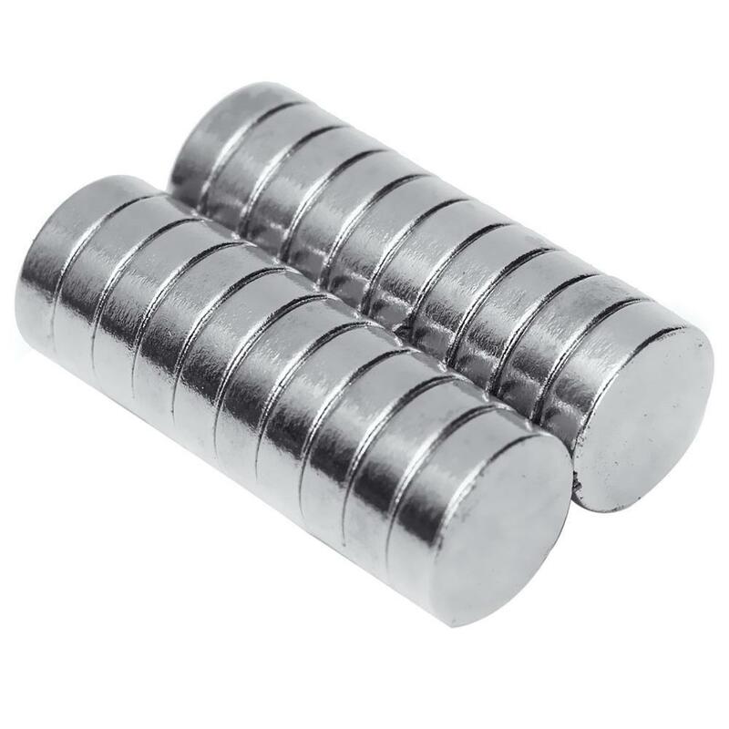 円筒形ネオジム磁石ブロック,20個セット,10x3mm,n50,希土類,電気フィールド用