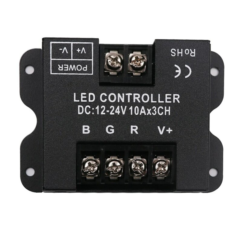 DC12-24V RGB LED Controller 10Ax3CH 30A RF Wireless Full Touch Remote 360W RGB Controller for 5050 2835 RGB LED Strip Neon Light
