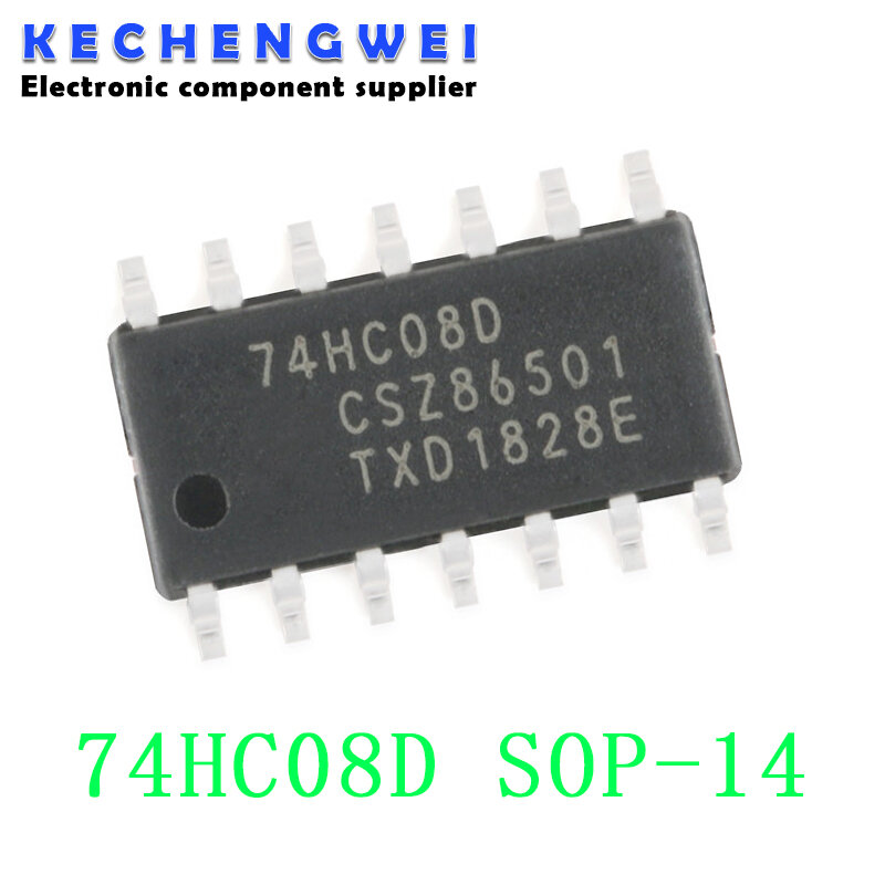 10PCS 74HC08D SOP14 74HC08 SOP SN74HC08DR SOP-14 SN74HC08 SMD 신규 및 기존 IC