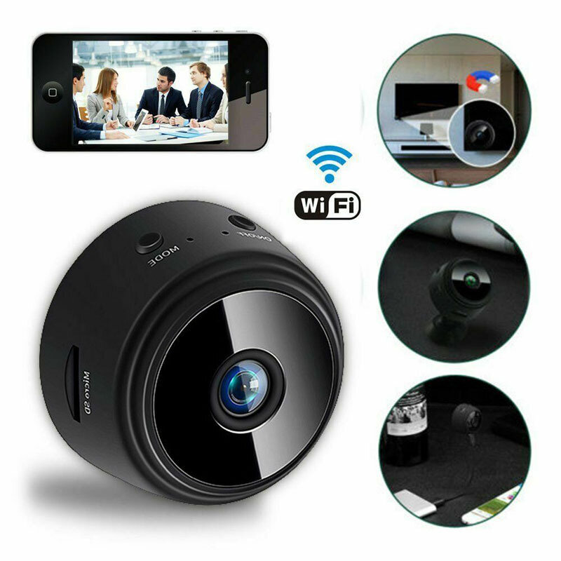 1080p hd a9 câmera de vigilância por vídeo wifi escondido den câmera de segurança controle remoto visão noturna detecção móvel ip mini câmera