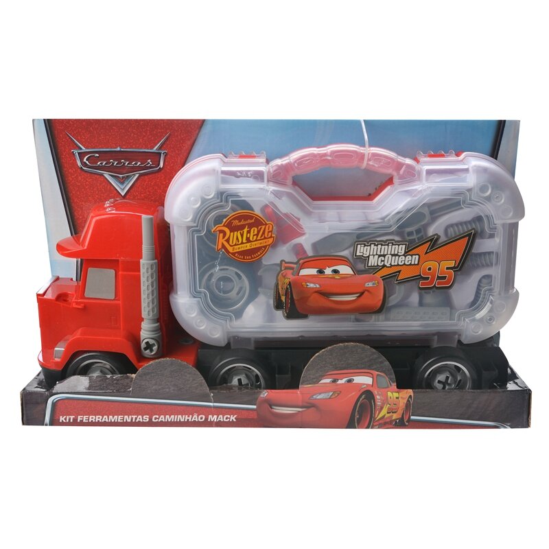Original ของขวัญกล่องชุดรถ Disney Pixar รถ3 Lightning McQueen Jackson Storm รถบรรทุก Mack ลุง1:55 Diecast รถโลหะชุดของเล่น
