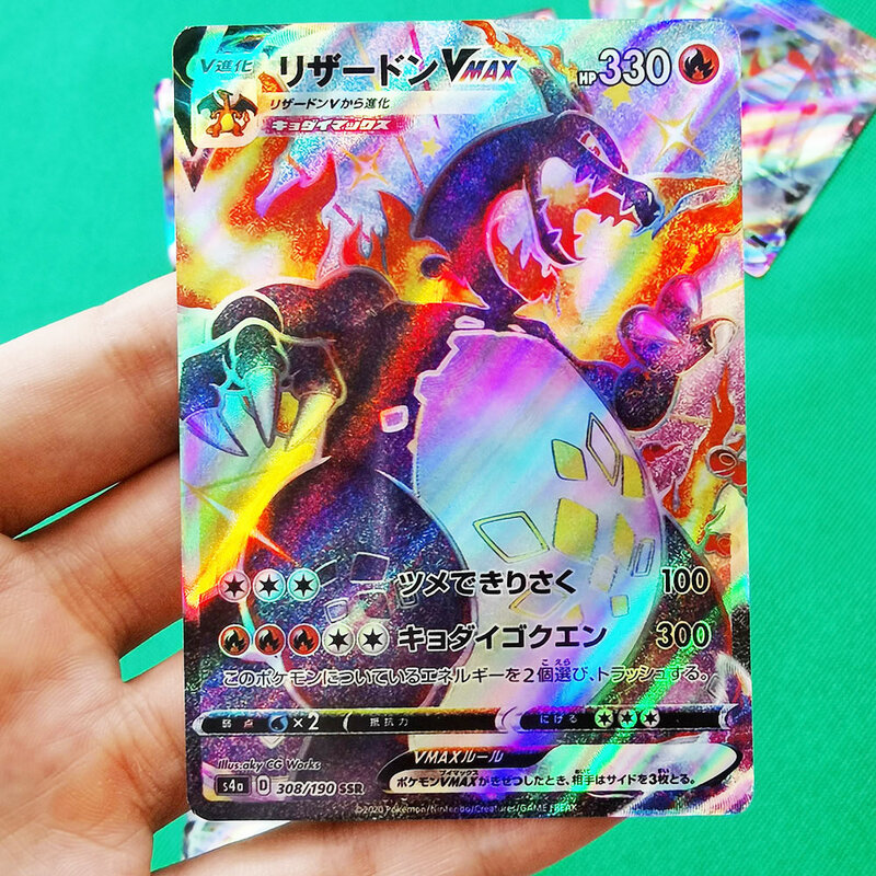 Nieuwe Pokemon Kaarten In Japanse Evoluerende Skies Versie Vmax Charizard Pikachu Holografische Board Game Trading Card Game Kids Gift