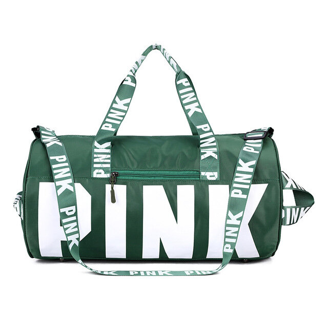 女性ピンク旅行バッグ女性フィットネストレーニングのための旅行大容量防水ジムスポーツバッグ