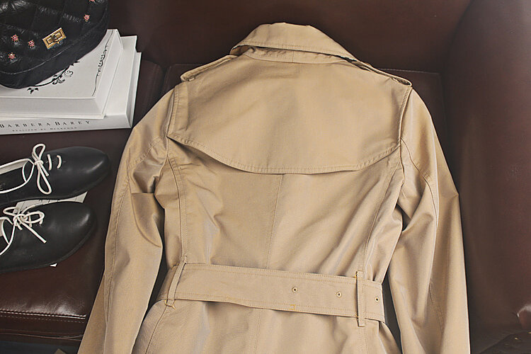 Модный саржевый Женский Тренч Obrix 2 версии, хлопковое длинное демисезонное пальто для женщин