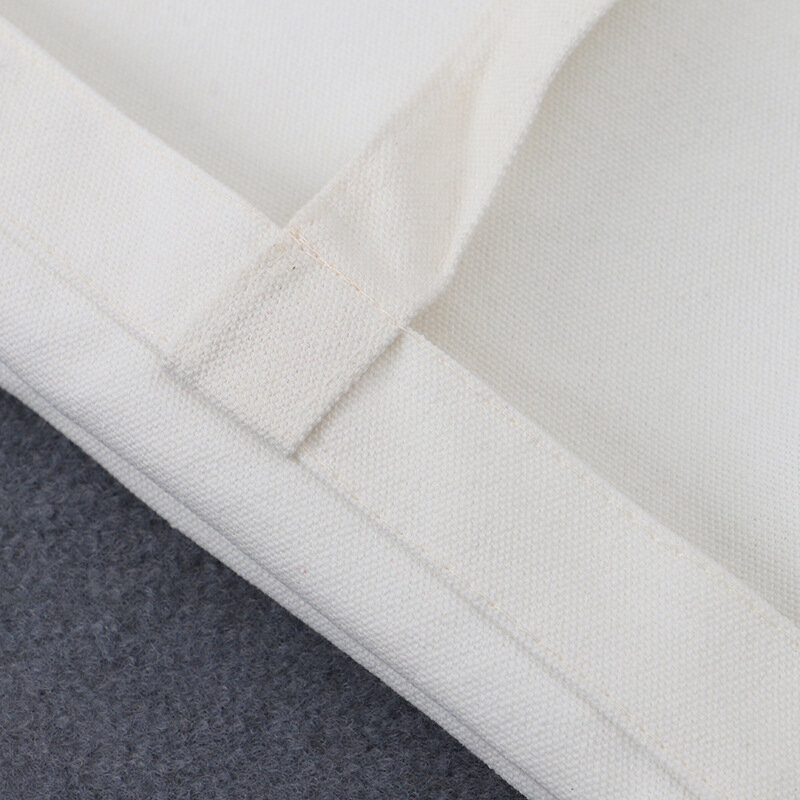 Bolso de compras grande y plegable para mujer, bolsa de compras grande Unisex en blanco, diseño Original artesanal, ecológico, de algodón, de lona