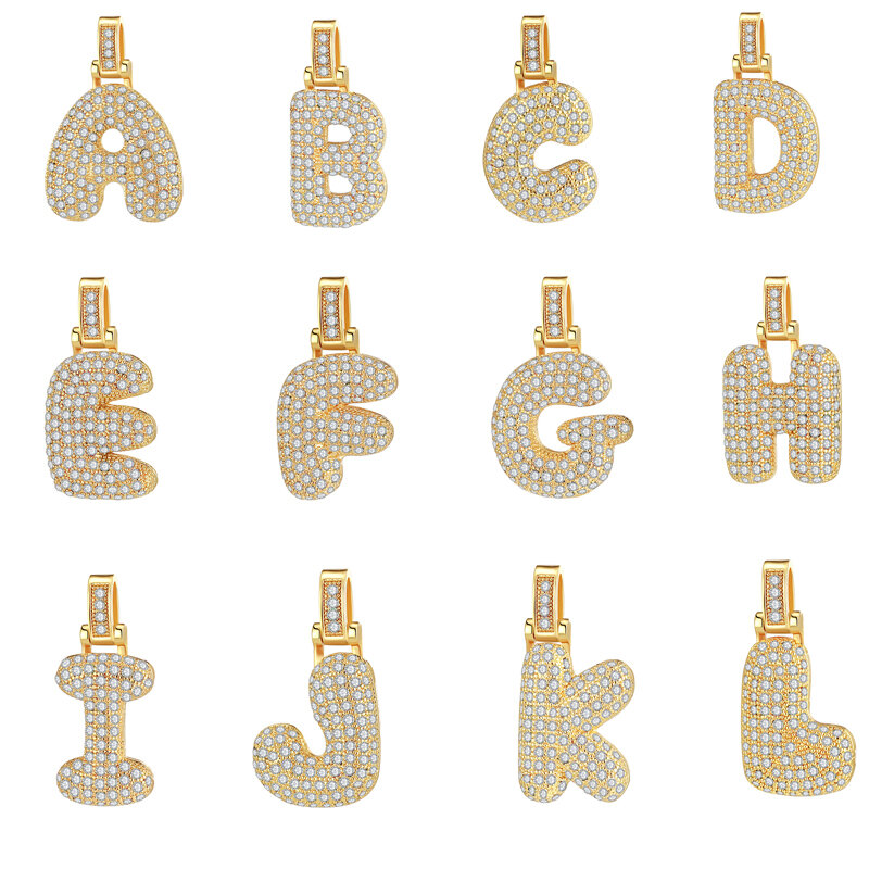 26 letras de luxo zircônia cúbica cristal charme para pulseira nome pingente original mulher diy fazer descobertas suprimentos acessórios