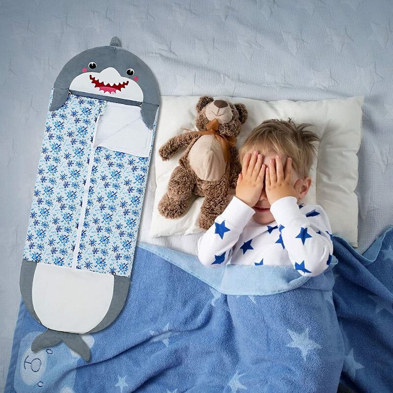 Śpiwór dla dzieci pluszowa lalka poduszka dla niemowląt chłopcy dziewczęta ciepłe miękkie leniwe śpiwory śpiwór dla dzieci Cartoon na prezent urodzinowy