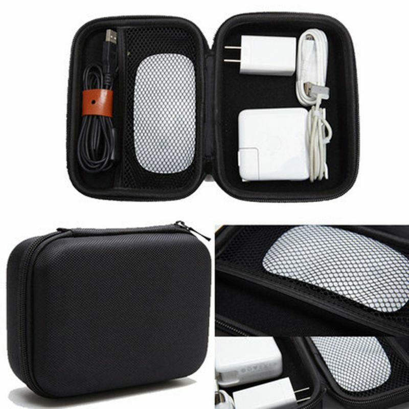 EVA Hard Case For Apple Pencil Magic Mouse Power Adapter Carry Case