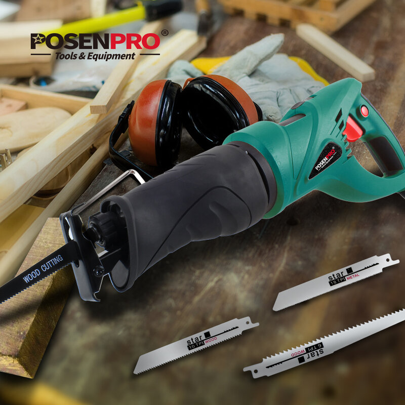 POSENPRO-مجموعة شفرات المنشار الكهربائية ، 10 قطع ، شفرات بانوراما لقطع المعادن والخشب ، ملحقات الأدوات