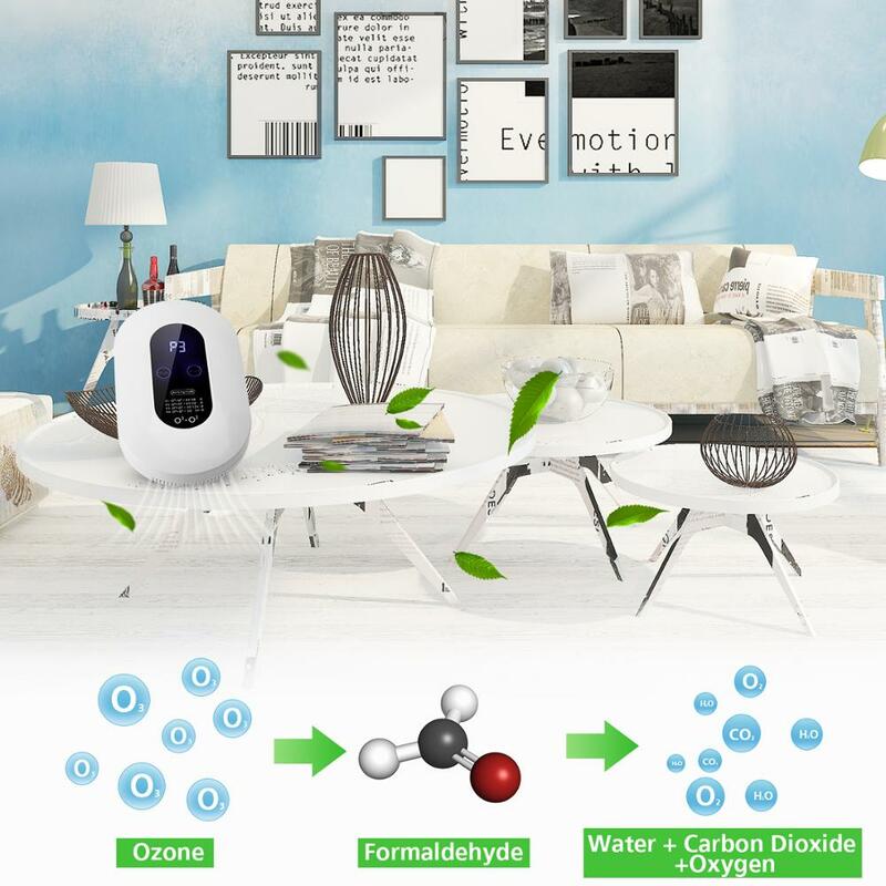 Inteligentny formaldehyd O3 oczyszczacz powietrza generator ozonu domowego do kuchni woda toaletowa powietrze