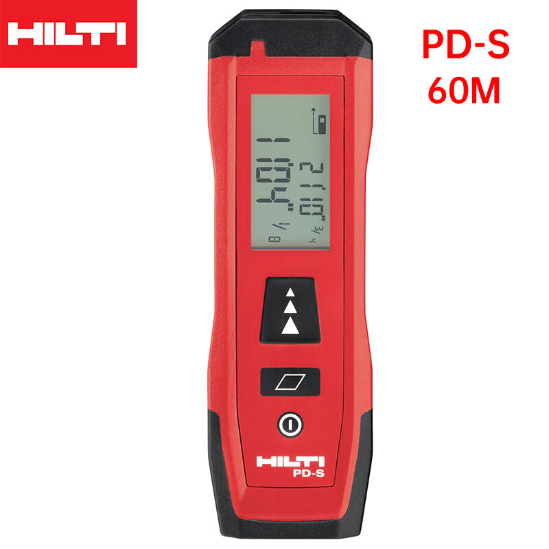 HILTI-Medidor de distancia láser PD-S, telémetro Digital de mano para caza, cinta métrica de 60m, herramienta de área