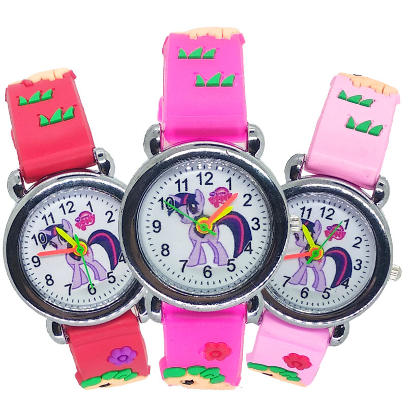 Simples pulseira acessórios crianças relógios adorável cavalo crianças estudantes relógio meninas relógios vestido quente relógio criança