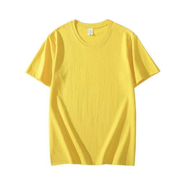 Camiseta de algodón para hombre, camisa de manga corta, color sólido, nueva