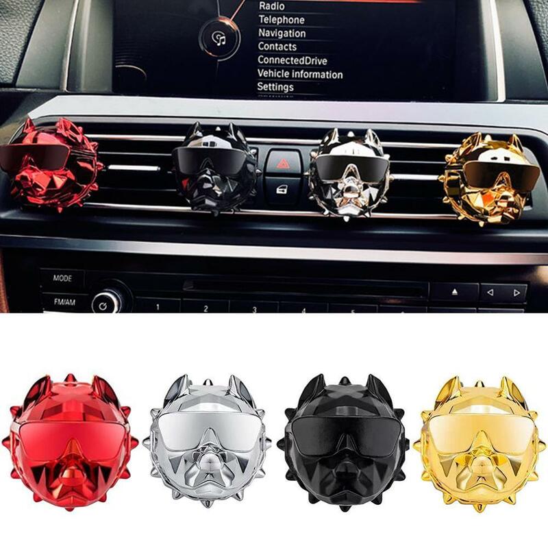 Bulldog Fragrance Car air freshener perfume Auto Car outlet Vent Solid Scent Diffuser Interior Decoration Car Styling