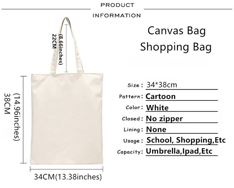 Bolsa de compras com tecido de mordomo preto, sacola de compras ecológica, de lona, reutilizável, sacola de saco, sacola