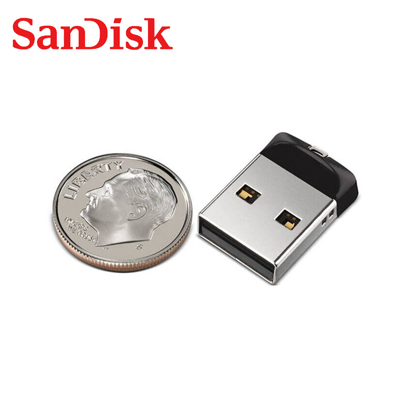 Sandisk-mini pendrive, original, usb 100%, 64gb, 32gb, 16gb, 8gb, para pc