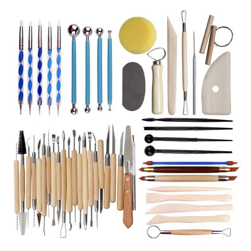 Clay Tools Sculpting Pottery Tools Polymer Modeling Clay Sculpture Set for Potte