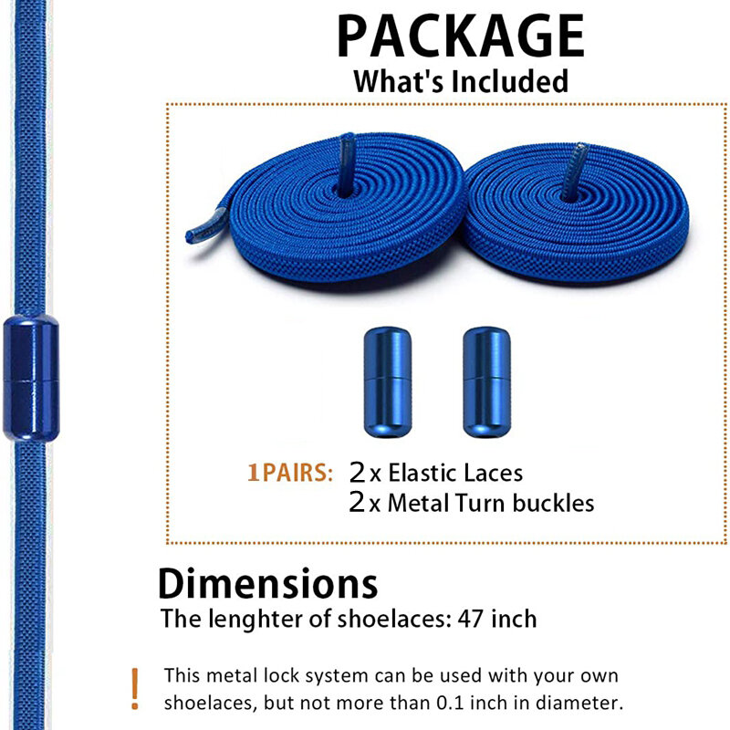 Livre para combinar cadarços elásticos bloqueio laços preguiçosos plana multi opções de cor sem laço laço redondo cápsula metal 18 cores
