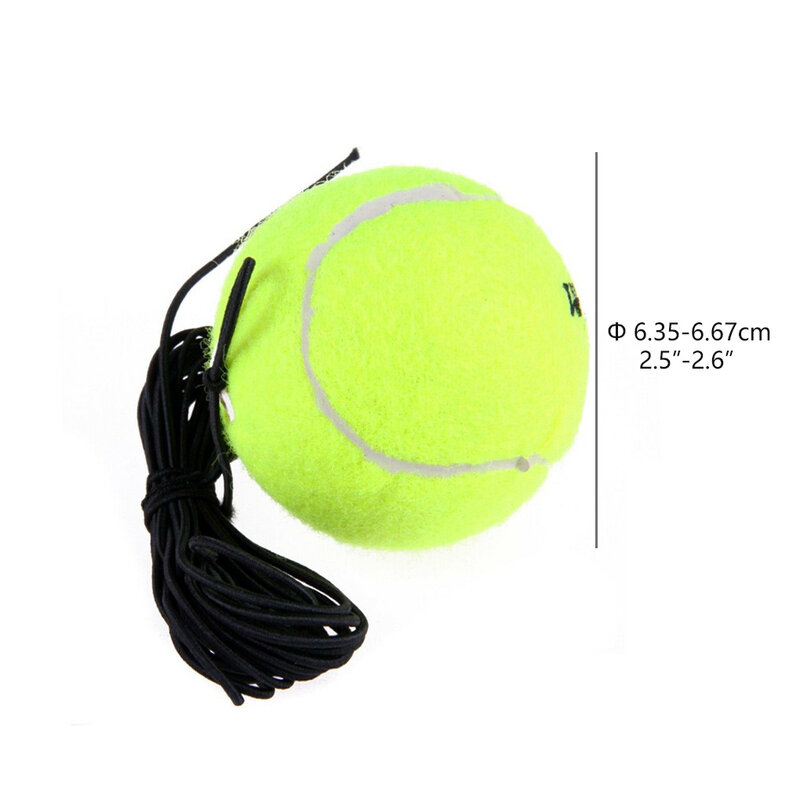 Pelota de goma para entrenamiento de tenis para una sola persona, pelota de cuerda elástica de rebote, entrenador de tenis portátil, accesorios de cuerda Plus