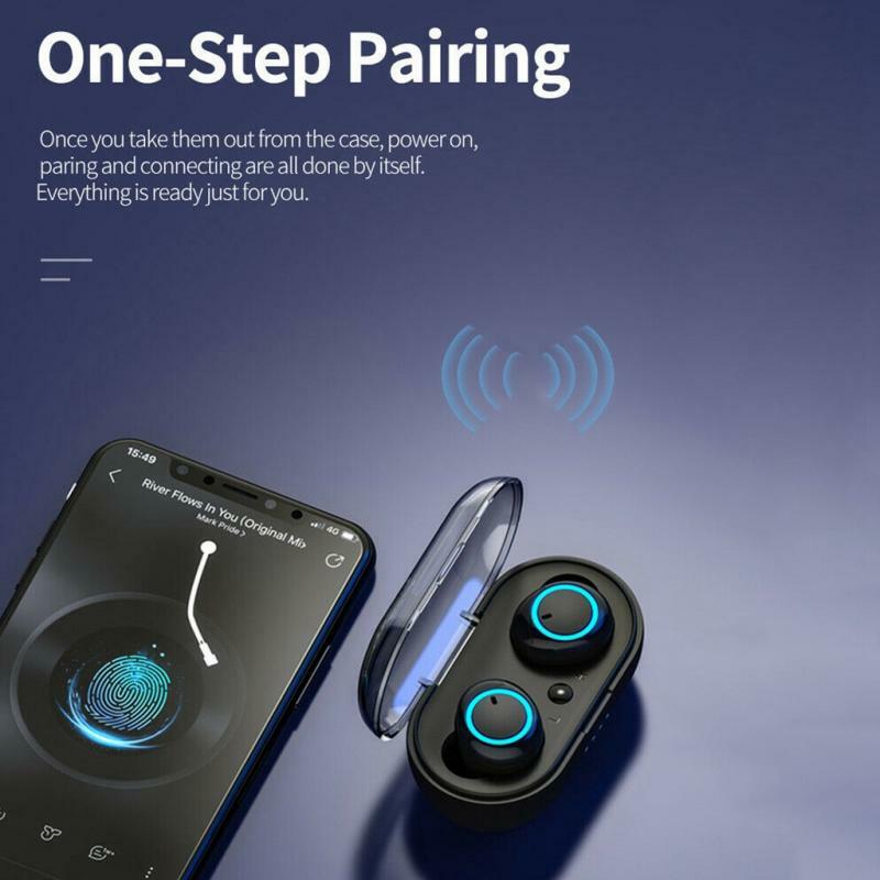 SELFLY Y50 bluetooth наушники 5,0 наушники-вкладыши TWS с Беспроводной Headphons наушники стерео игровая гарнитура с зарядным устройством для телефона