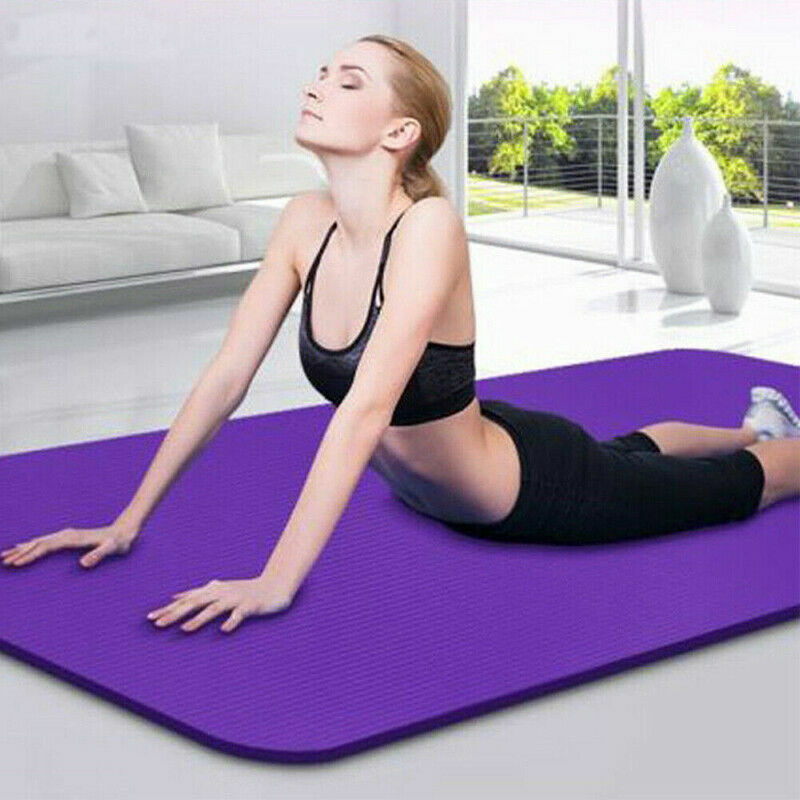 Tapete de ioga espesso de 6mm, antiderrapante, durável, para ginástica, exercícios físicos, perda de peso, tapete para iniciantes, ginástica ambiental