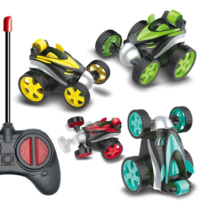 Camión de acrobacias teledirigido inalámbrico para niños, juguete eléctrico para acrobacias, camión para trucos, juguetes para niños