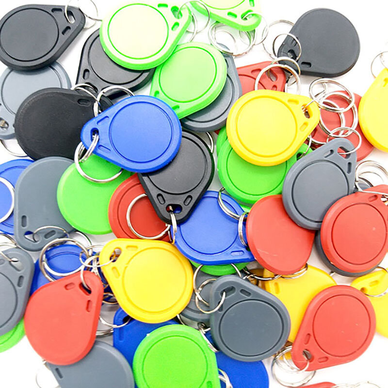 100Pcs RFID 13.56MHz NFC Keyfob เขียนได้ RFID Key Fobs สำหรับ Access Control