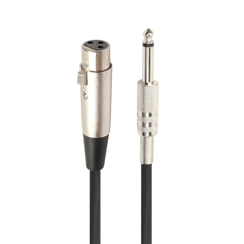 5M/7.6M/10M 6.35Mm Jack Ke Kabel XLR Kabel Audio Profesional Pria Ke Wanita untuk Mikrofon Speaker Konsol Amplifier