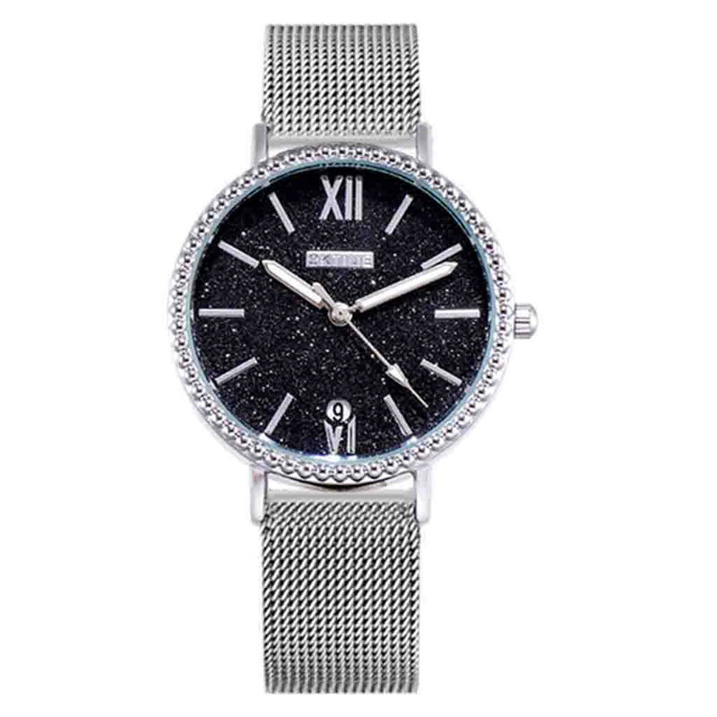 OKTIME-Reloj de pulsera con cielo estrellado para hombre y Mujer, cronógrafo creativo de malla para estudiantes, modelos femeninos * A