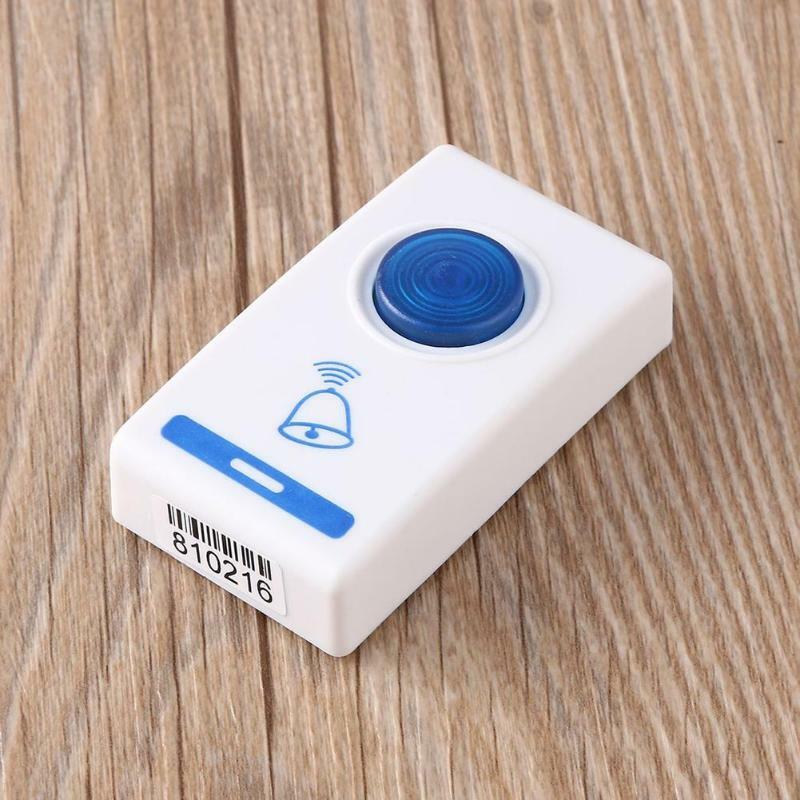 LED Wireless Chime Doorbell Doorbell Remote Control 32 Songs Doorbell Cordless Smart Home Doorbell