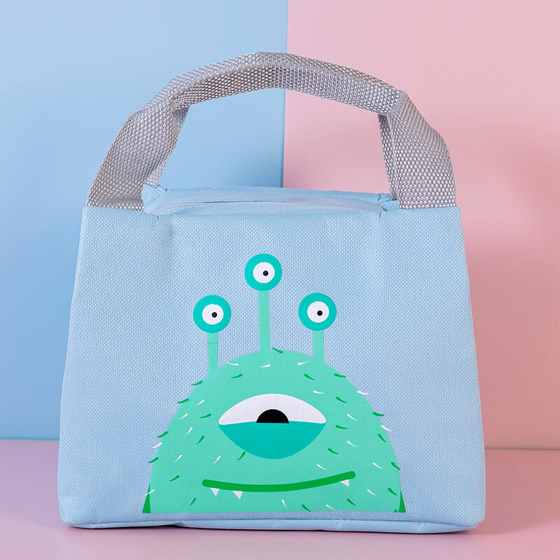 Новое поступление, детская мультяшная сумка для ланча для учеников, милые сумки для рук для мальчиков и девочек, портативная Термосумка для ...