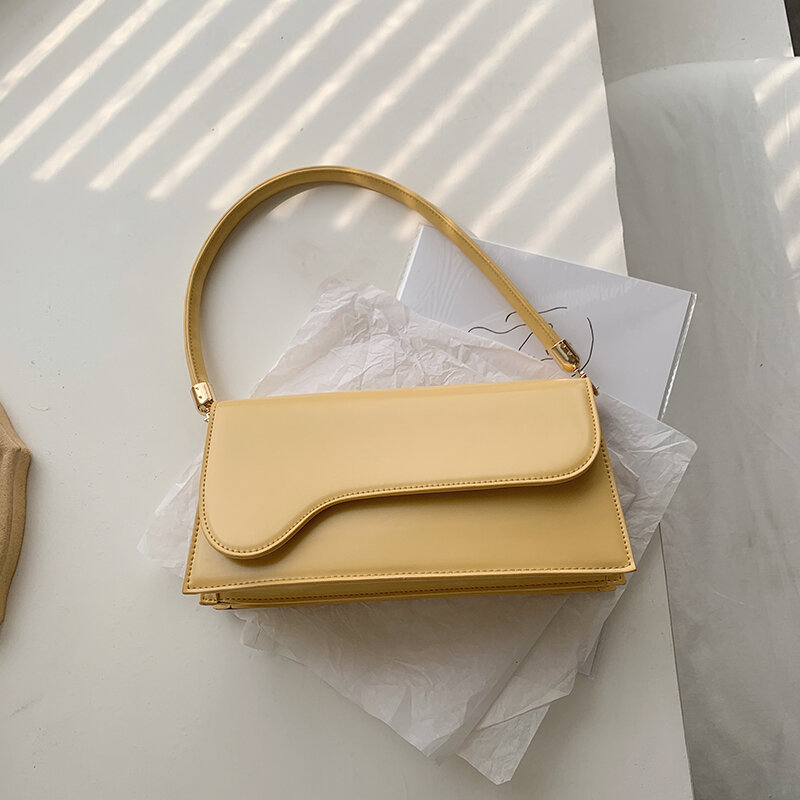 Kleine Pu Lederen Crossbody Tassen Voor Vrouwen 2020 Elegante Baguette Bag Schouder Handtassen Vrouwelijke Reizen Handtas