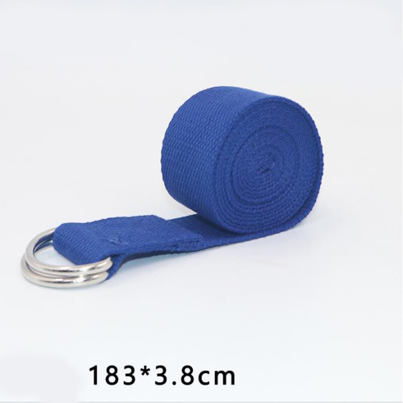 180cm Sport Yoga Strap Adjustable Buckle Gives Flexibility For Yoga Belt Stretching Pilates Durable Cotton Exercise Straps
