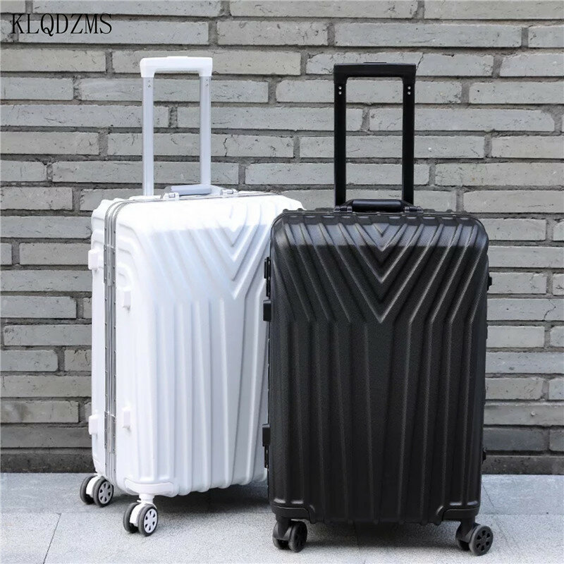 Чемодан на колесиках KLQDZMS, чемодан на колесиках 20 дюймов 22 дюйма 24 дюйма 26 дюймов 29 дюймов из АБС-пластика, модная деловая дорожная сумка, чемодан на колесиках