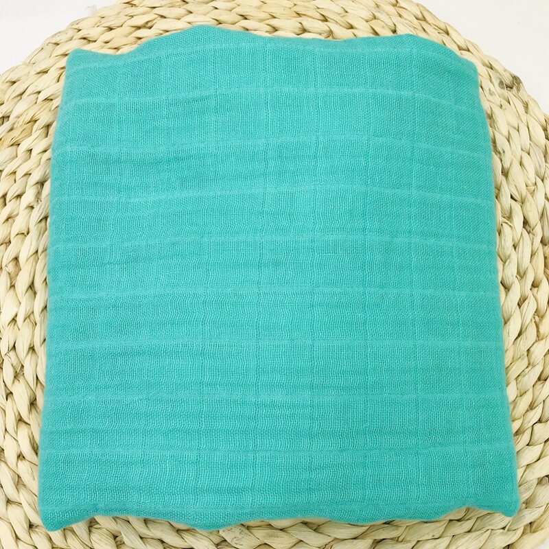 180g сплошной цвет активная печать 100% хлопок муслин детское одеяло из мягкого лучше, чем другие типографские одеяла для пеленания для новорож...