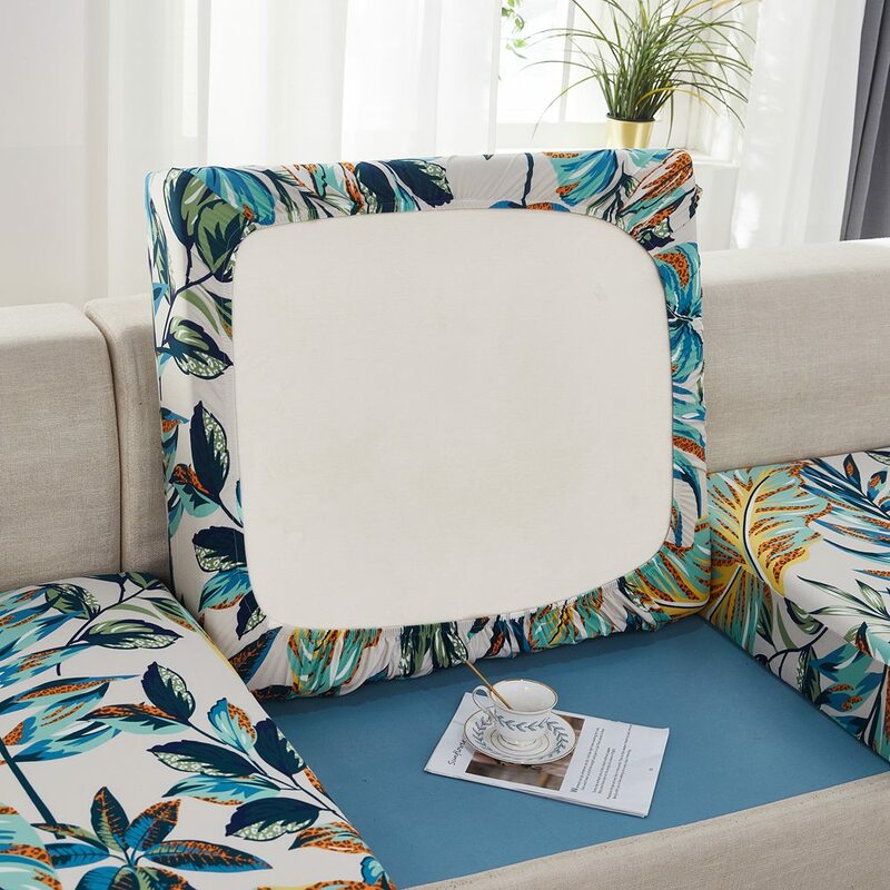 Fodera per cuscino del sedile del divano fodera per divano elastica per soggiorno stampa floreale Pet Kids Corner Sofa Furniture Protector Sofa Cover